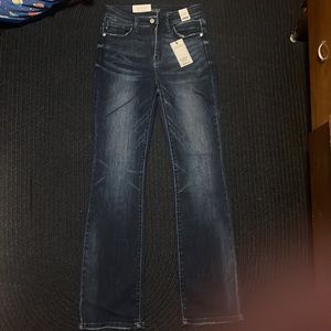 Judy Blues Slim Cut High Waist Medium Wash Bootcut Jeans